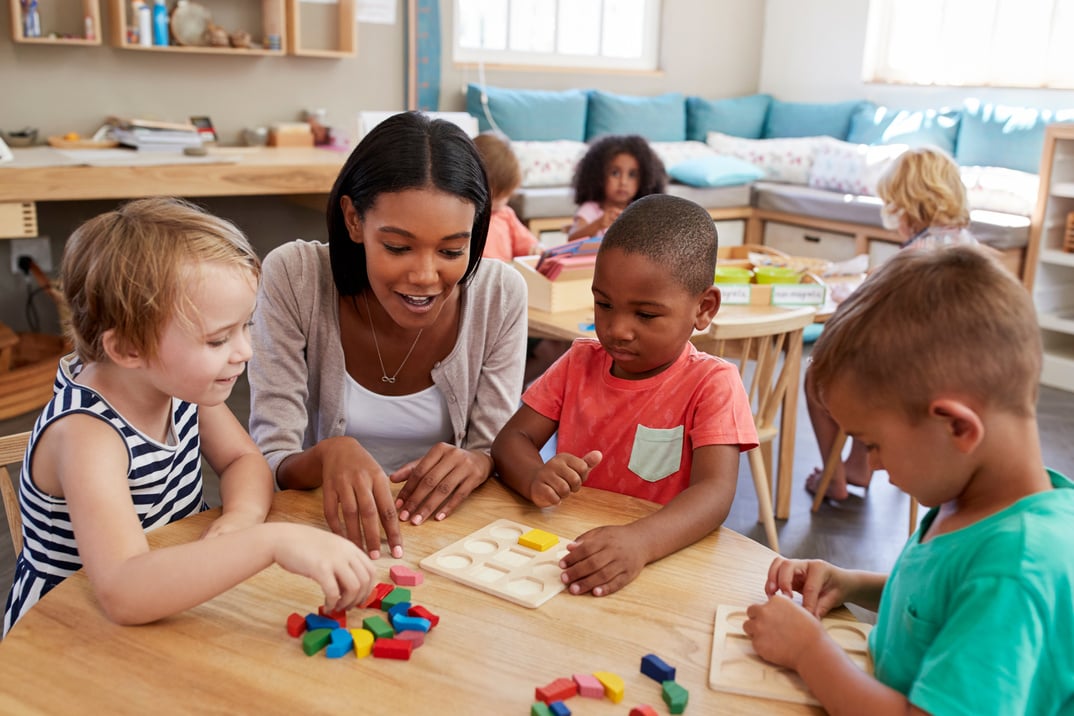 Teacher and Pupils Interacting